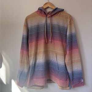 chubbies Striped Hoodie in Pink, Blue & Yellow Blend
